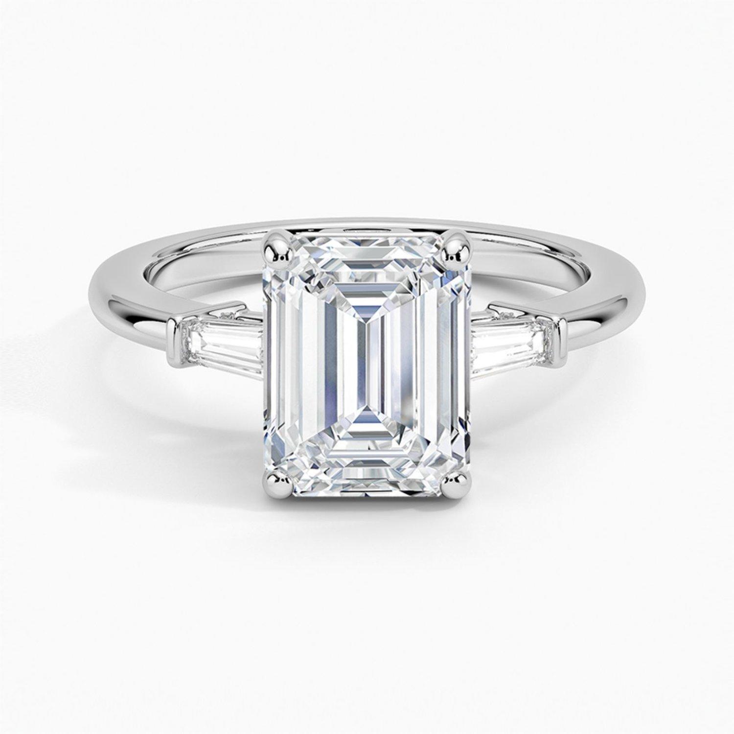 Tapered Baguette Three Stone